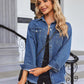 Chique Dames Spijkerjack - Ripped & Stretchy, Oversized met Zakken