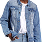 Stoere Slim-Fit Heren Spijkerjas met Scheuren