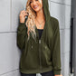 Dames Lichtgewicht Zip Hoodie: Stijlvol & Ruim