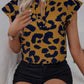 Rode Luipaardprint Blouse - Zara