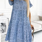 Zwart-Ronde Neck Jurk - Anna