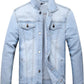 Stoere Slim-Fit Heren Spijkerjas met Scheuren