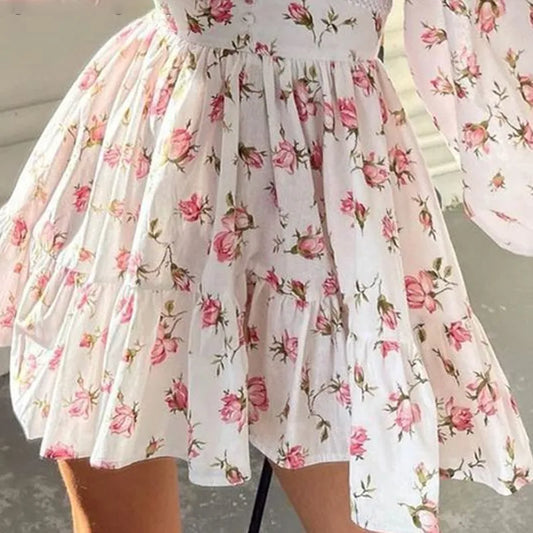 Annelot - Elegante Bloemenprint Zomerjurk