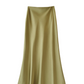 Elegante Midi-Rok: A-Lijn, Satijn/Polyester, Perfecte Pasvorm