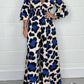 Bruin Luipaardprint V-hals Jumpsuit - Eva