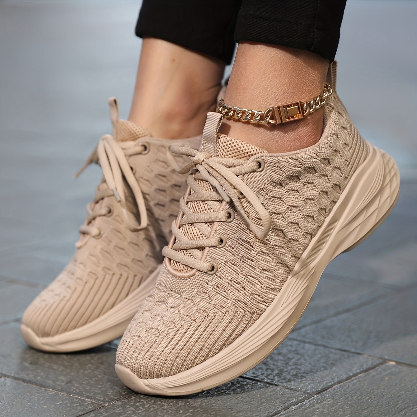 Khaki Orthopedische Sneakers - Lara