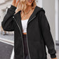 Comfort Chic: Dames Fleece Hoodie - Ruimvallend, Trendy & Warm