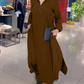 Ivanka - Lange Mouwen Maxi-jurk