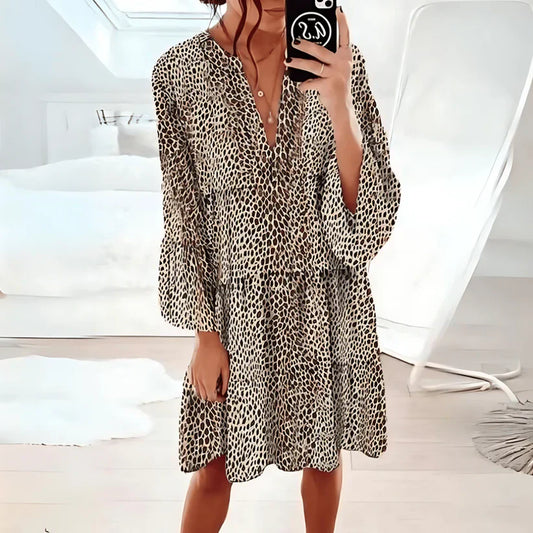 Zelina - Luipaardprint Jurk