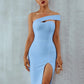 Hemelsblauwe Bodycon Bandagejurk - Irish