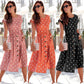 Sophie's Casual Zwarte Midi Jurk