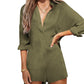 Chique Dames Jumpsuit met Lange Mouwen & Knoopsluiting - Perfect voor de Zomer!