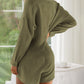 Chique Dames Jumpsuit met Lange Mouwen & Knoopsluiting - Perfect voor de Zomer!