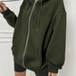 Comfort Chic: Dames Fleece Hoodie - Ruimvallend, Trendy & Warm