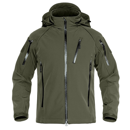 Commando-Elite: All-Weather Tactische Jas met Afneembare Capuchon – Ultieme Mix van Duurzaamheid & Comfort