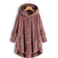 Chique Luipaard Sherpa: Elegante Dames Fleece & Teddy Jas - Winddicht Warmte voor Herfst & Winter