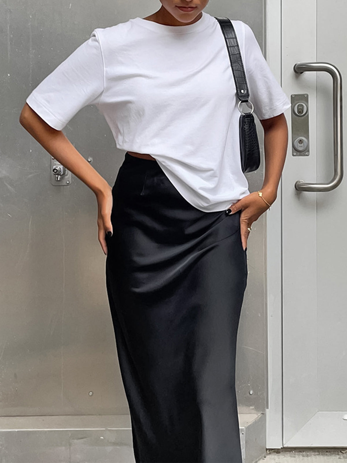 Jorienke - Satijnen Maxi Rok