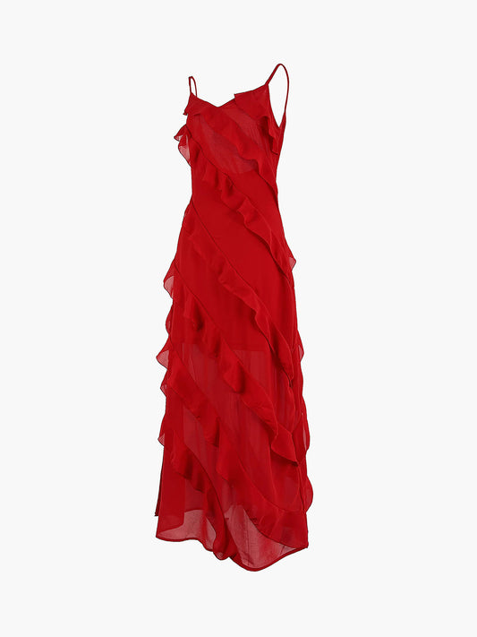 Pauline - Ruches Maxi Jurk