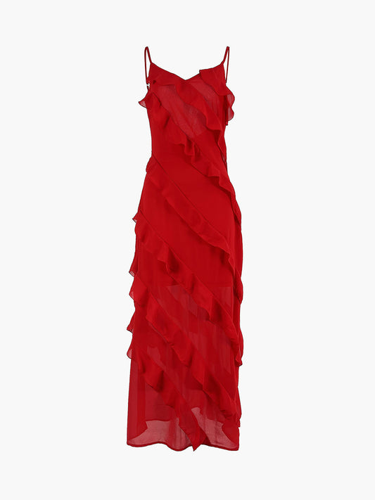 Pauline - Ruches Maxi Jurk