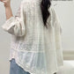 Beige Geborduurde Tuniek - Florie