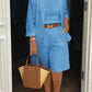 Eva - Witte Casual Kort Set