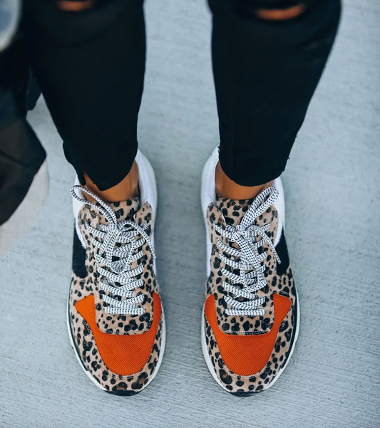 Oranje Herfst Sneakers - Lillyanne