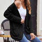 Stijlvolle Dames Wafelgebreide Cardigan met Zakken - Licht & Comfortabel