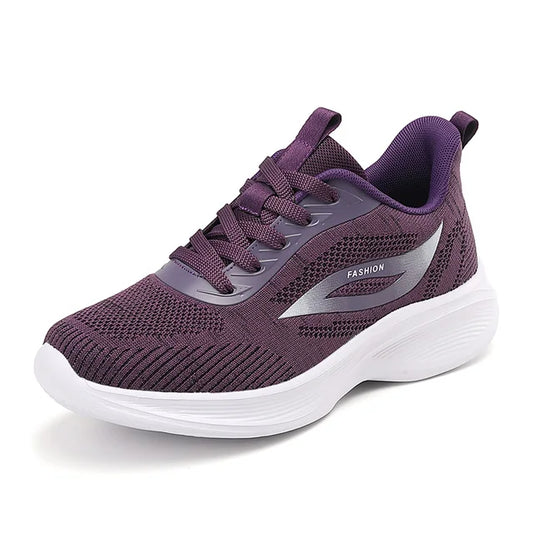 Orthopedische Zwart-Paarse Sneakers - Danae