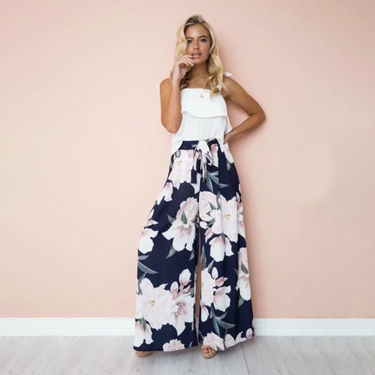 Christy - Losse Gebloemde Broek