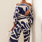 Elegante Zwarte Satijnen Set - Johnna