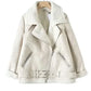 Luxe Comfort: Elite Kraag Sherpa Gevoerde Shearling Jas