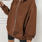 Comfort Chic: Dames Fleece Hoodie - Ruimvallend, Trendy & Warm
