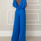 Blauwe Jumpsuit met Elastische Taille - Esmee