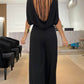 Blauwe Jumpsuit met Elastische Taille - Esmee