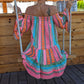 Roze Flare Mouw Jurk - Lisa