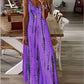 Witte Tie-Dye Maxi Jurk - Liv