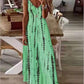 Witte Tie-Dye Maxi Jurk - Liv