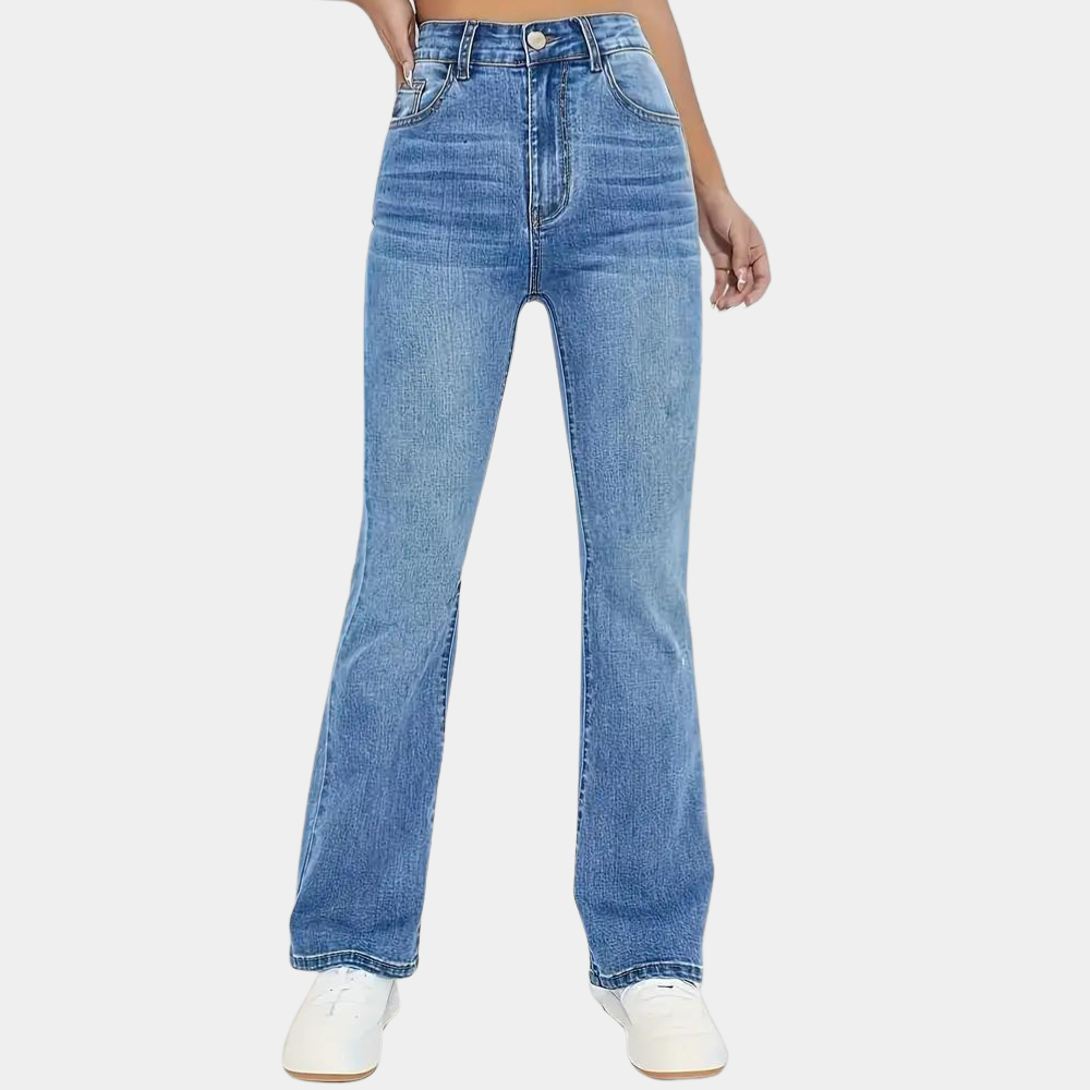 Belinda - Gewassen Uitlopende Jeans