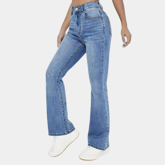 Belinda - Gewassen Uitlopende Jeans
