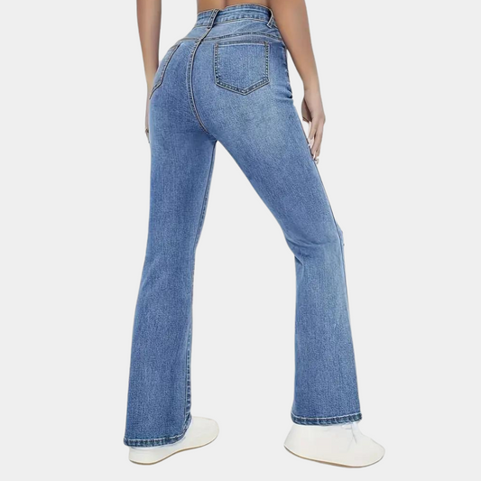 Belinda - Gewassen Uitlopende Jeans