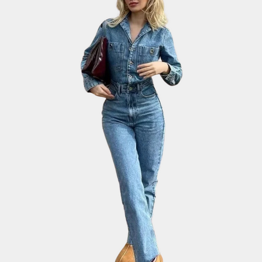 Yara - Stijlvolle Denim Jumpsuit
