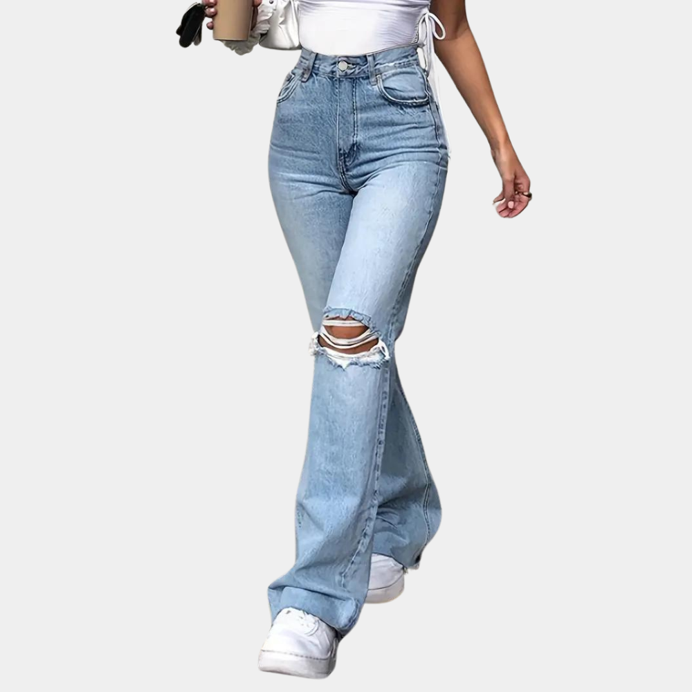 Vera - Stijlvolle Gescheurde Jeans