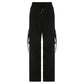 Zwarte Baggy Cargo Broek - Mariel