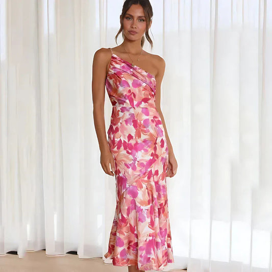Yvetta - Gebloemde Off-shoulder Jurk