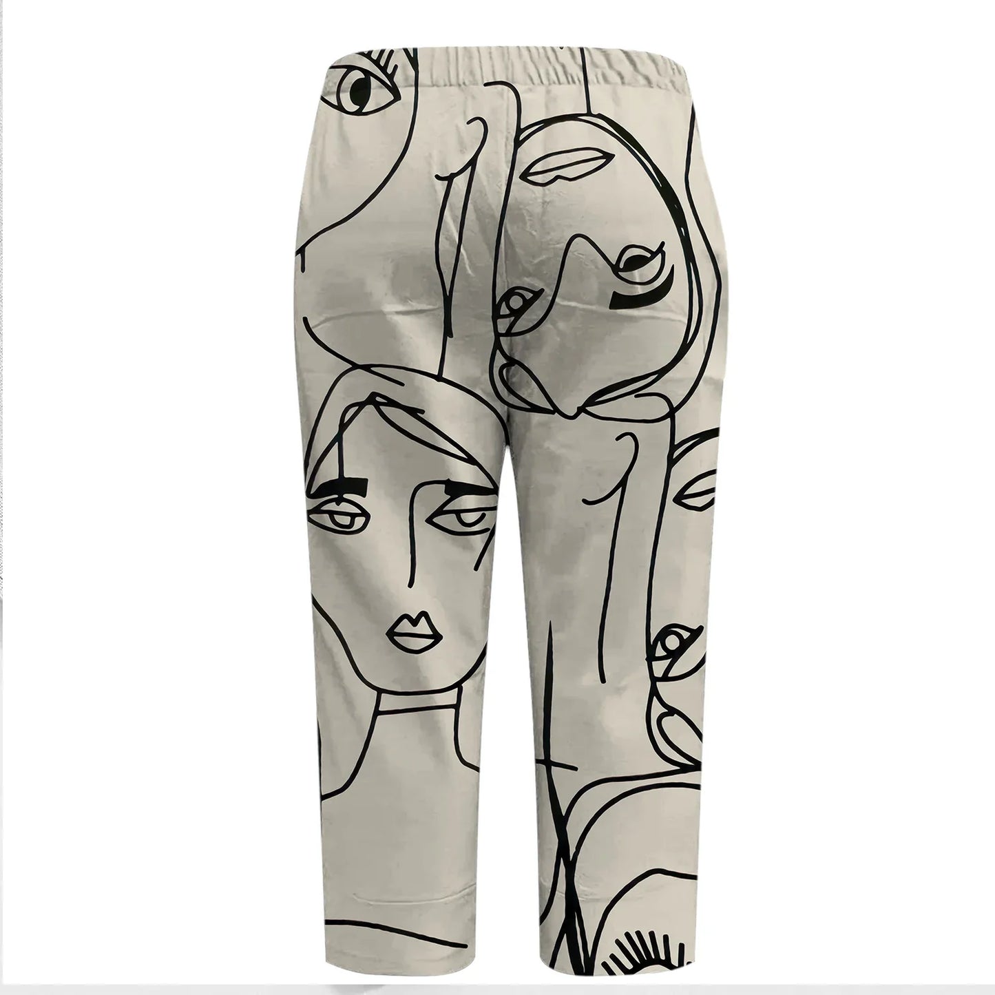 Quirine - Comfortabele Gedrukte Broek