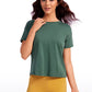 Mattea - Roze Katoenen Workout T-shirt