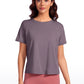 Mattea - Roze Katoenen Workout T-shirt