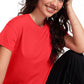 Mattea - Roze Katoenen Workout T-shirt