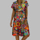 Zwarte Regenboog Jurk - Lotte