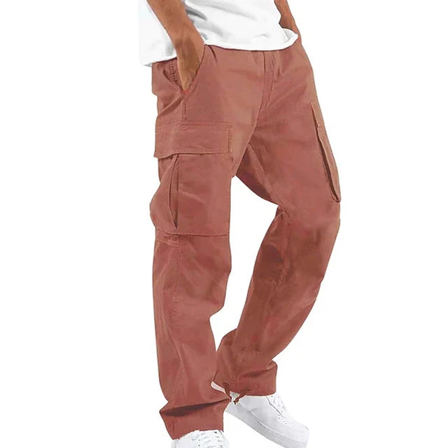 Arnie - Grijze Casual Rechte Cargobroek